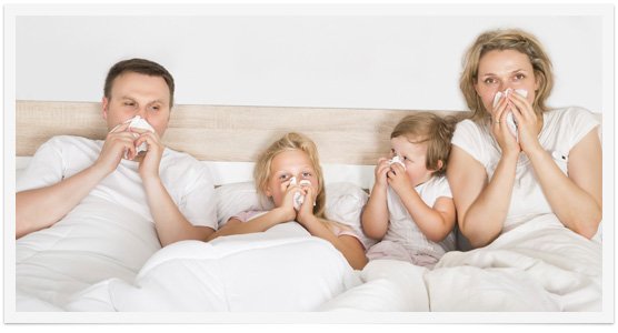asma en niños humedades