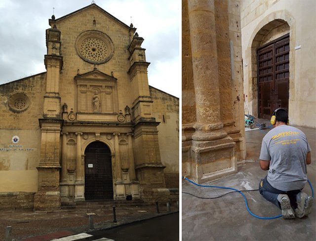 La histórica Basílica de San Pedro de Córdoba acaba con las humedades de forma definitiva