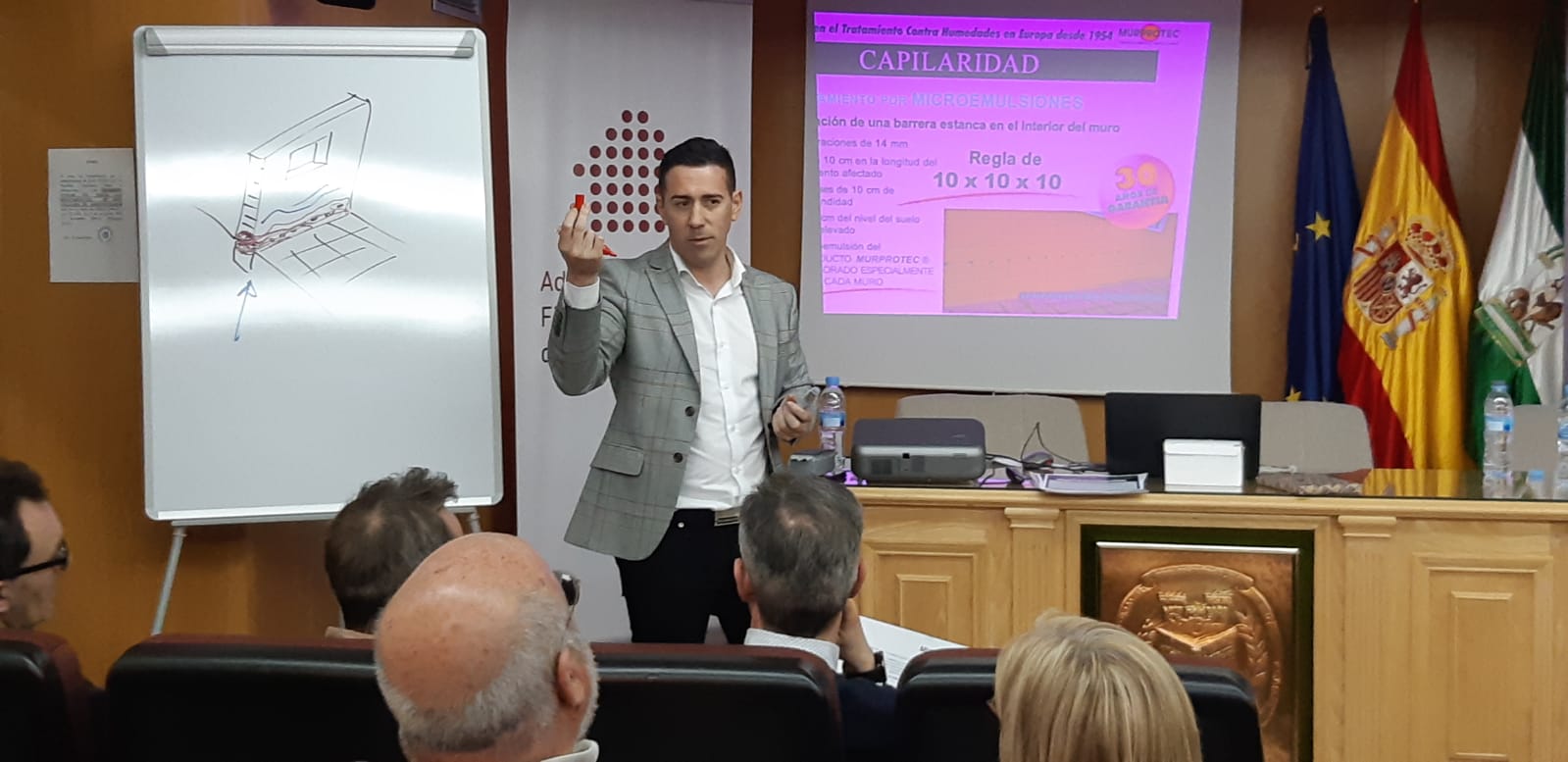 El director de Murprotec en Andalucía Oriental durante la jornada