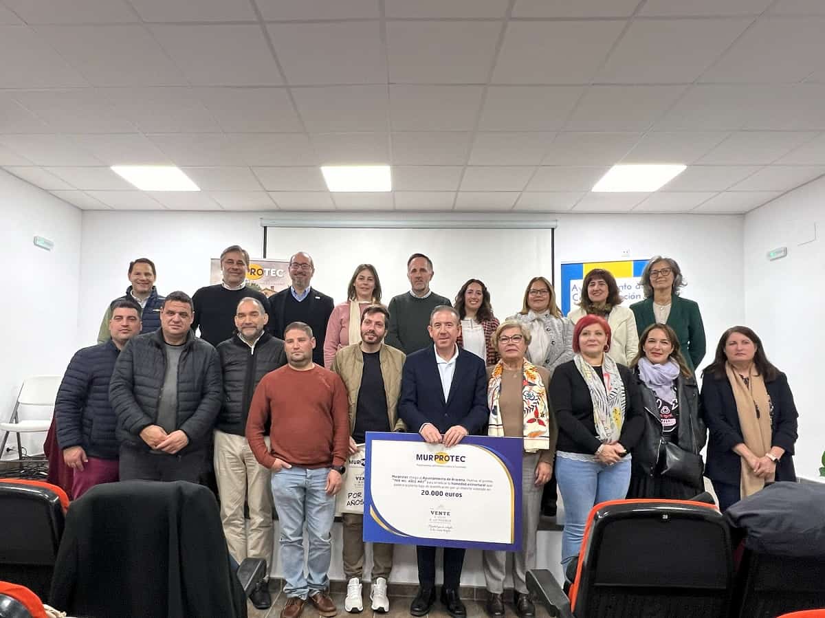 Alcaldes finalistas y premiado en la presentación de la comarca en Vente a Vivir a un Pueblo