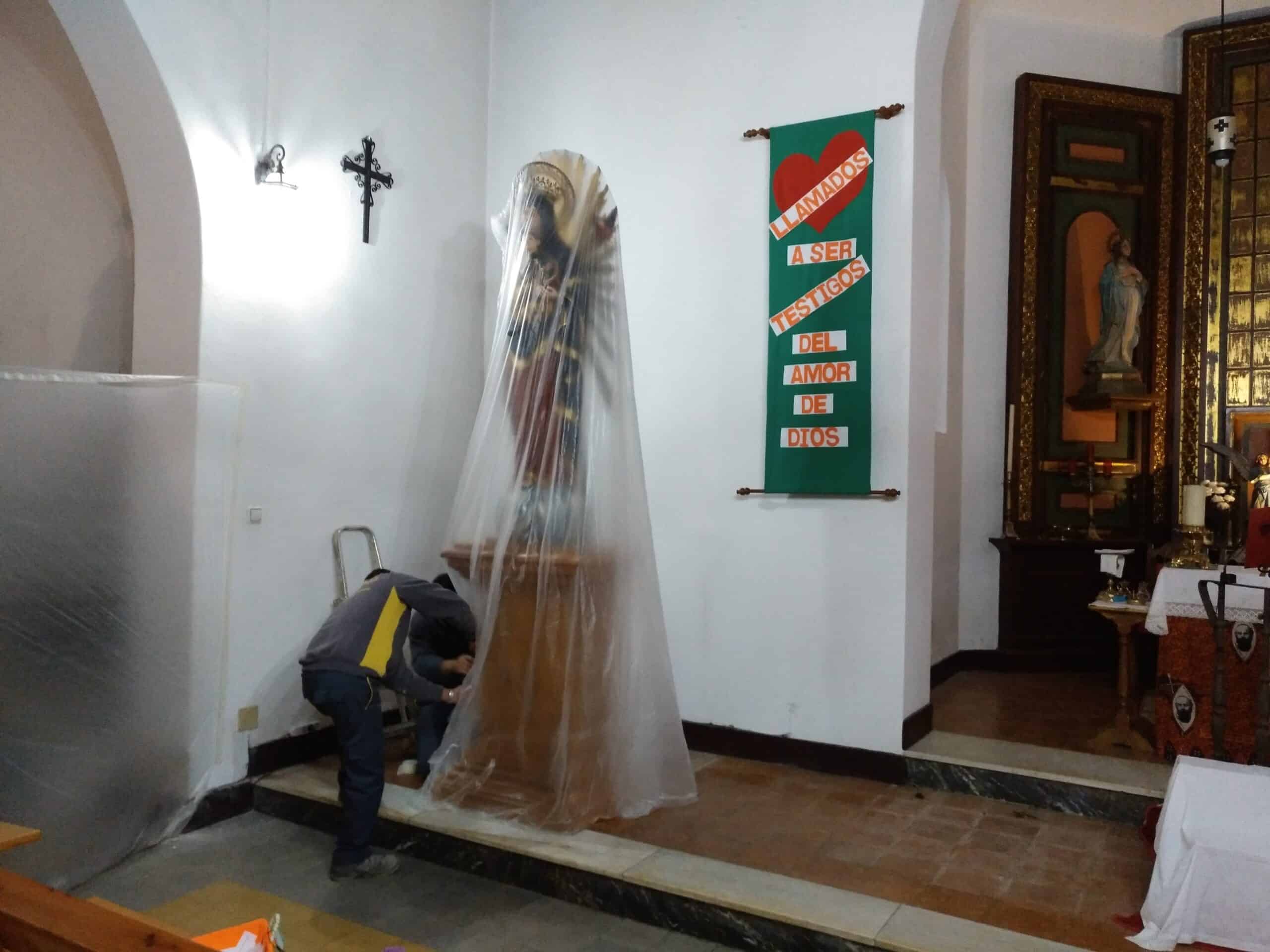 Interior restaurado de la iglesia de San Tirso